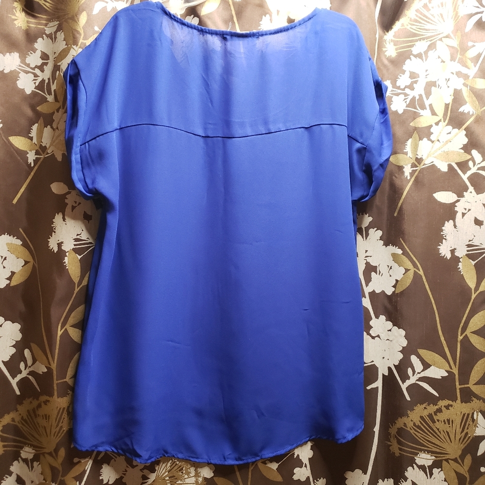 Women's royal blue top - Picture 3 of 3